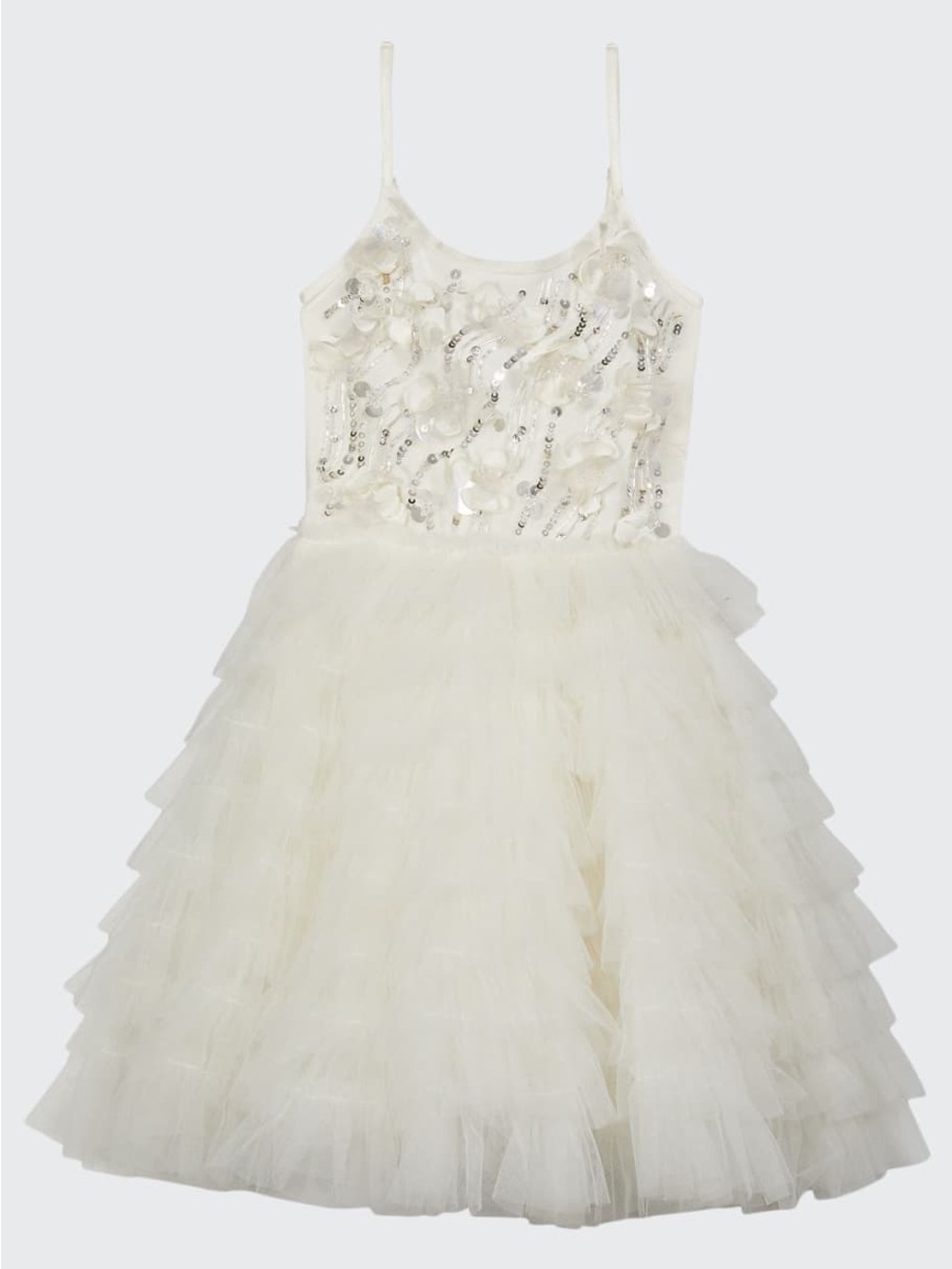 Tutu Du Monde Crystal Palace Dress Size 2-3 Ivory Flower Girl LN - Picture 8 of 11